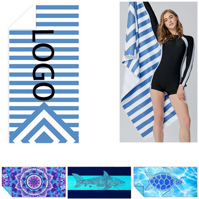 Lightweight Beach Towel Quick Dry Swimming Printing