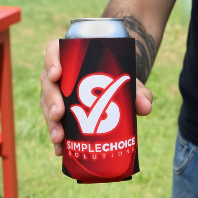 Full Color 16 oz Neogreen™ Recycled Can Cooler