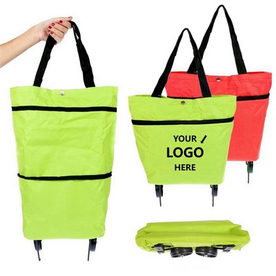 Folding Shopping Bag with Wheels