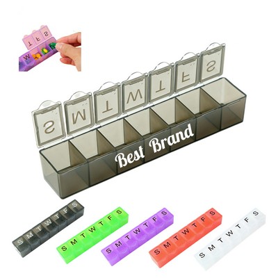 Seven Day Portable Plastic Pill Box