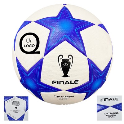 No. 5 Blue And Black Pentagram Football