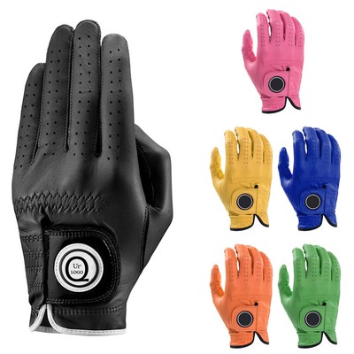 Colorful Goatskin Soft And Comfortable Golf Gloves