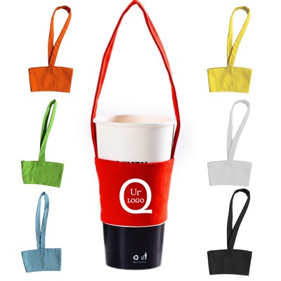 Coffee Cup Canvas Sleeve