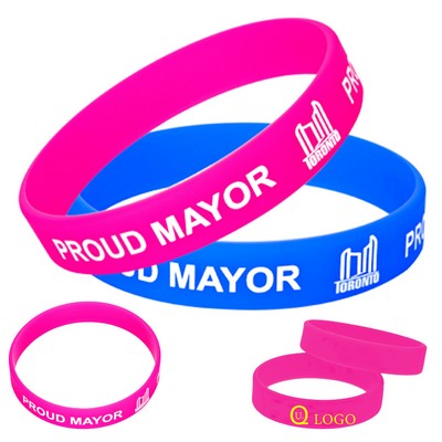 Custom Silicone Wristbands-Assorted Solid Colors