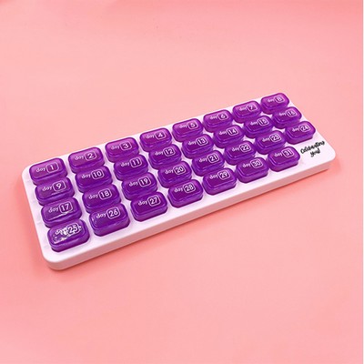 Detachable Keyboard 31-Cell Pill Box
