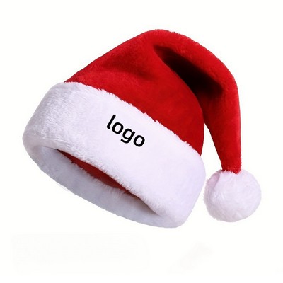 Custom Thickened Christmas Party Colored Santa Hat