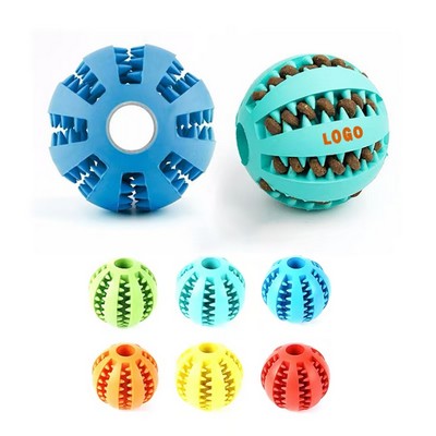 Pet Toy Rubber Leaky Food Cleaning Teeth Grinding Ball Training Cat and Dog