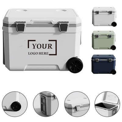 45L Rolling Outdoor Cooler Box