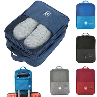Travel Shoe Organizer Bag with Luggage Strap