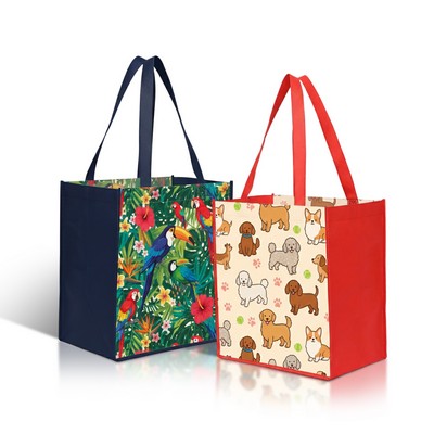 Laminated Non-Woven Tote Bag (12" X 13" X 8")
