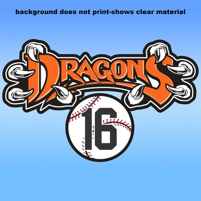 Clear Removable Glass Decals (7"X9.5") - Removeable. Repositionable. Custom Shape