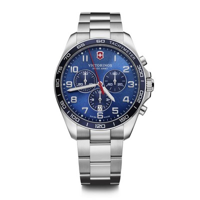 Victorinox Swiss Army Corporate Gifts Fieldforce Classic Chronograph Ø42 Blue Bezel Watch