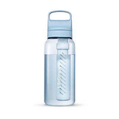 Lifestraw Go 1L Water Filter Bottle W/ Tritan Renew Icelandic Blue