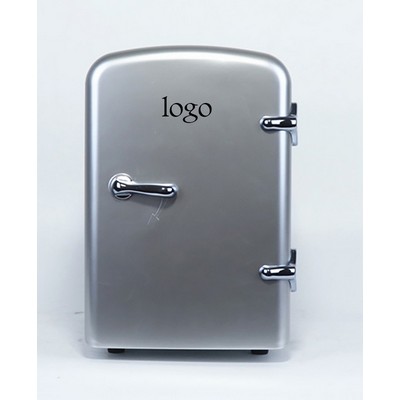 4 Liter/6 Can Mini Fridge Personal Refrigerator