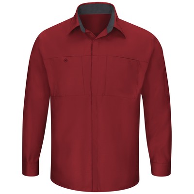 Red Kap® Men's Long Sleeve Performance Plus Shop Shirt with OilBlok Technology