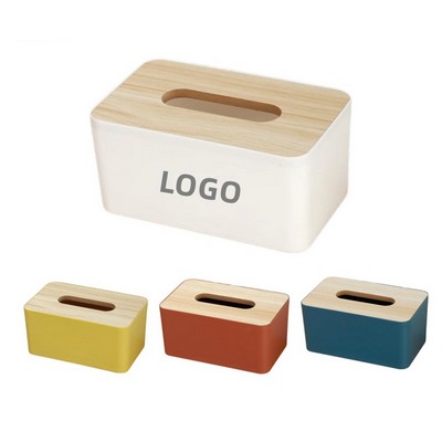 Tissue Box w/ Wooden Lid
