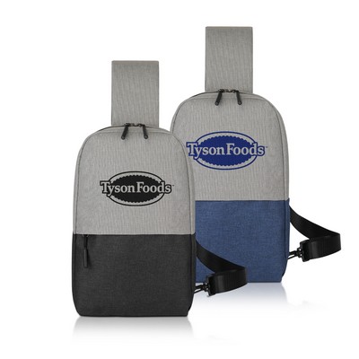 Two-Tone Crossbody Sling Backpack