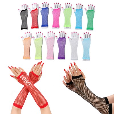 Fishnet Style Sexy Punk Gloves