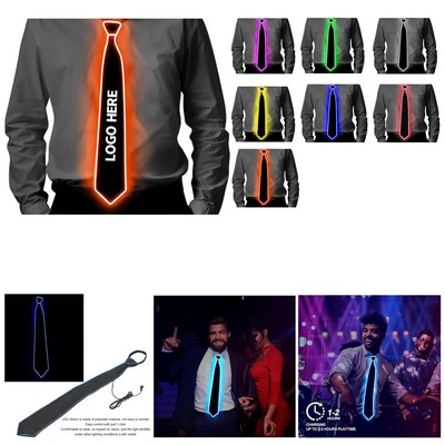 Glowing LED Neck Tie