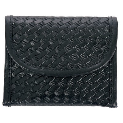 Basket Weave Synthetic Leather Glove Holder