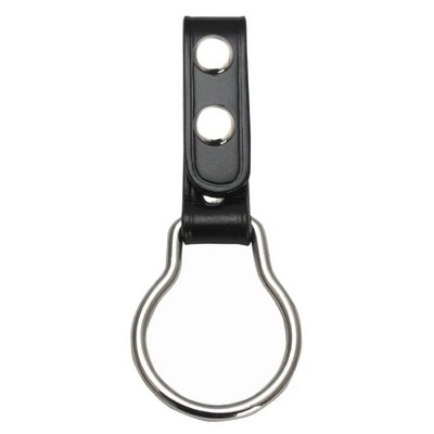 Plain Leather Ring Flashlight Holder