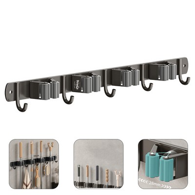 Stainless Steel Wall Mounted Broom and Mop Holder