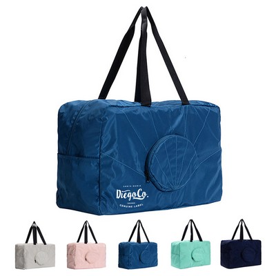 Foldable Travel Duffel Bag with Side Pocket