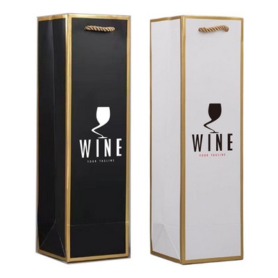 Premium Single Red Wine Tote Bag