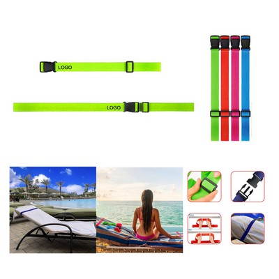 Adjustable Elastic Beach Chair Towel Bands