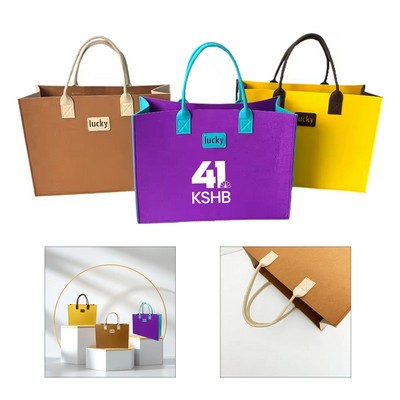 Reusable Felt Tote Bag