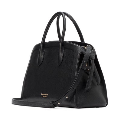 kate spade new york Knott Large Zip Top Satchel - Black