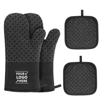 Oven Mitts and Pot Holders Set