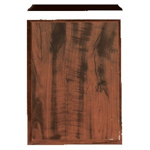 Walnut Finish Step Edge Plaque