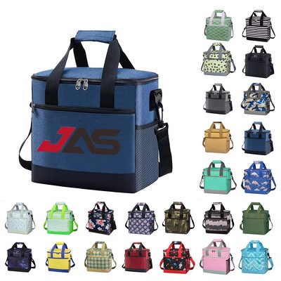 Large Capacity Square Insulated Lunch Bag w/ Handle