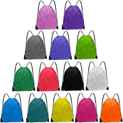 Colorful Polyester Drawstring Bag