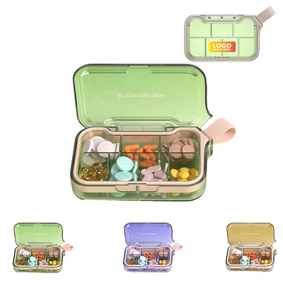 7 Compartment Pocket Small Transparent Pill Box
