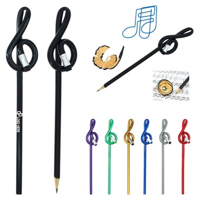 Musical Note Pencil W/ Eraser