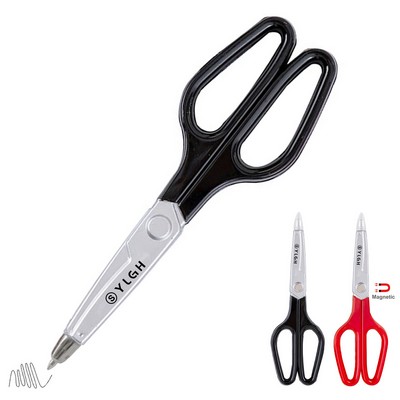 Scissors Shaped Pen With Magnet