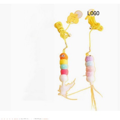 Hanging Door Elastic Rope With Feather