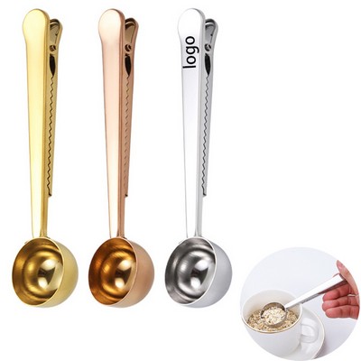 Multifunctional Stainless Steel Spoon w/Clip