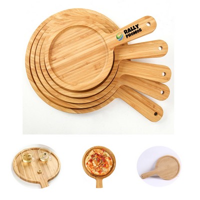 Wooden Pizza Cake Tray With Handle
