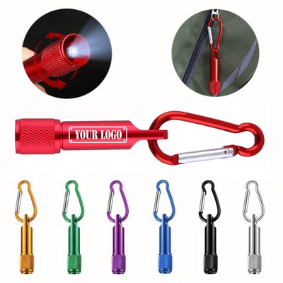 Mini LED Flashlight With Carabiner