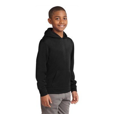 Sport-Tek Youth Sport-Wick Fleece Hooded Pullover