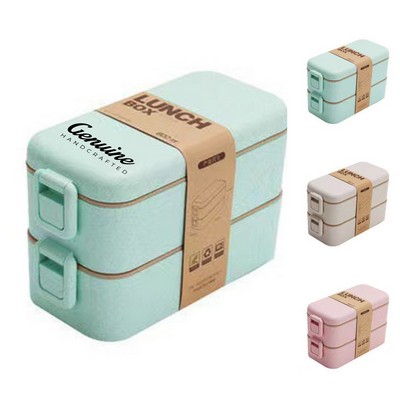 Reusable Airtight Wheat Straw Lunch Box