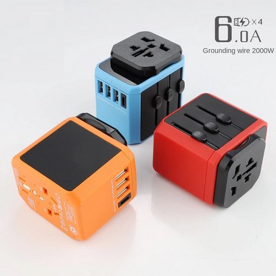 2000W All in One Travel Adaptor With 3 USB + 1 Type C Outputs