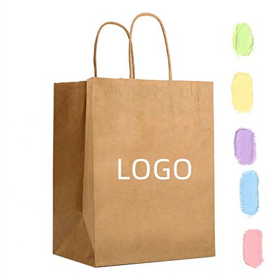 Reusable Kraft Paper Bags With Handles
