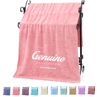 Plush Coral Fleece Towel