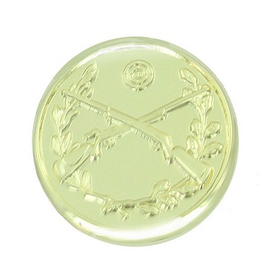Gold Crossed Rifles Lapel Pin