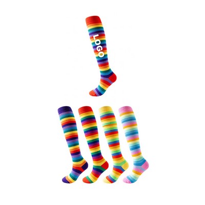 Rainbow Knee High Socks