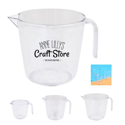 Clear Measuring Cup Set with Ounce and Milliliter Graduations